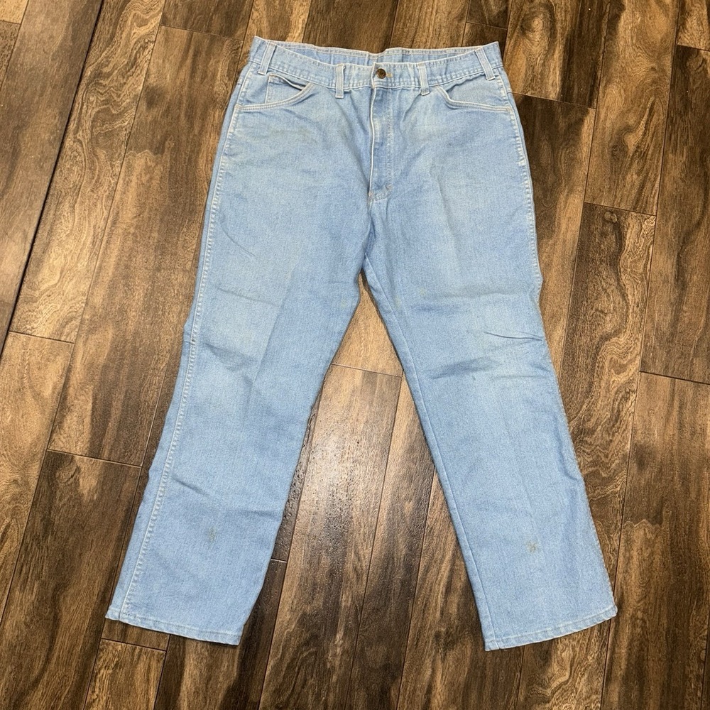 Saddle King Men's Light Blue Denim‎ Jeans Straight Leg Size 38x29